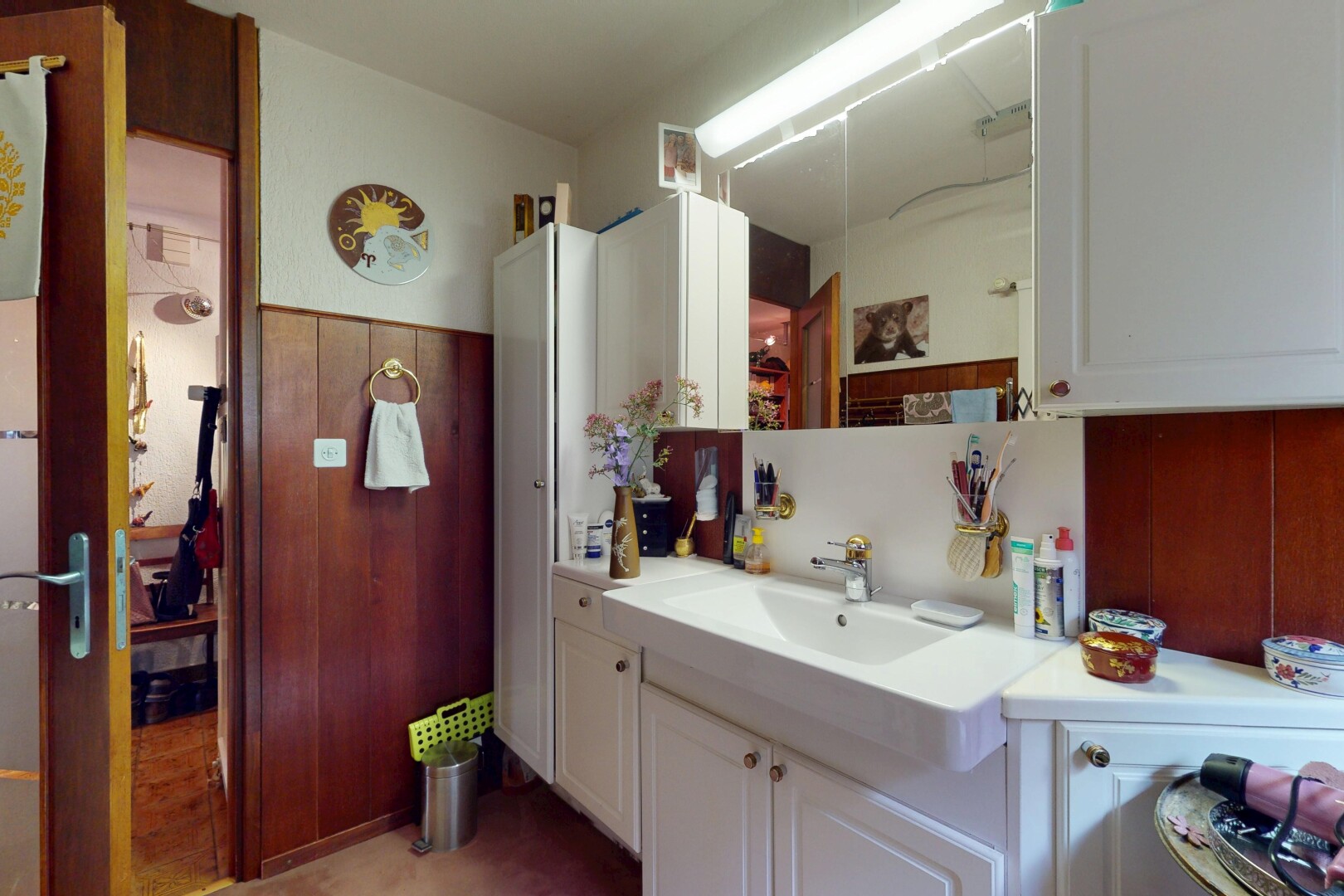 bathroom with vanity