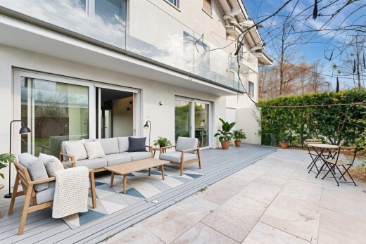 terrasse mit day time, from property, und wohnraum im freien