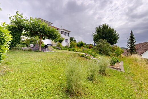 garten mit overcast und rasen
