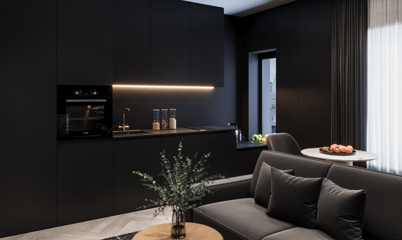 salon avec évier, inside property, parquet floor, et light floor