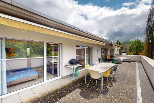 terrasse avec terrasse et bain à remous