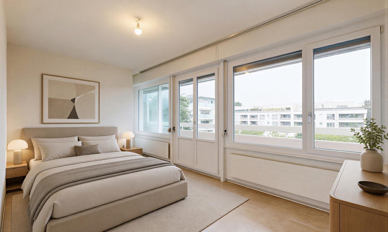 leerer raum mit natürliches licht, natural light, inside property, gipskartonwand, und drywall