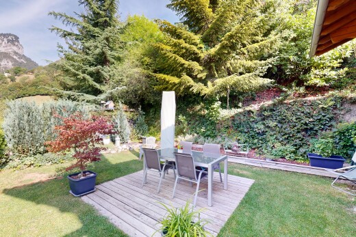 terrasse mit deck, rasen, from property, und essbereich im freien