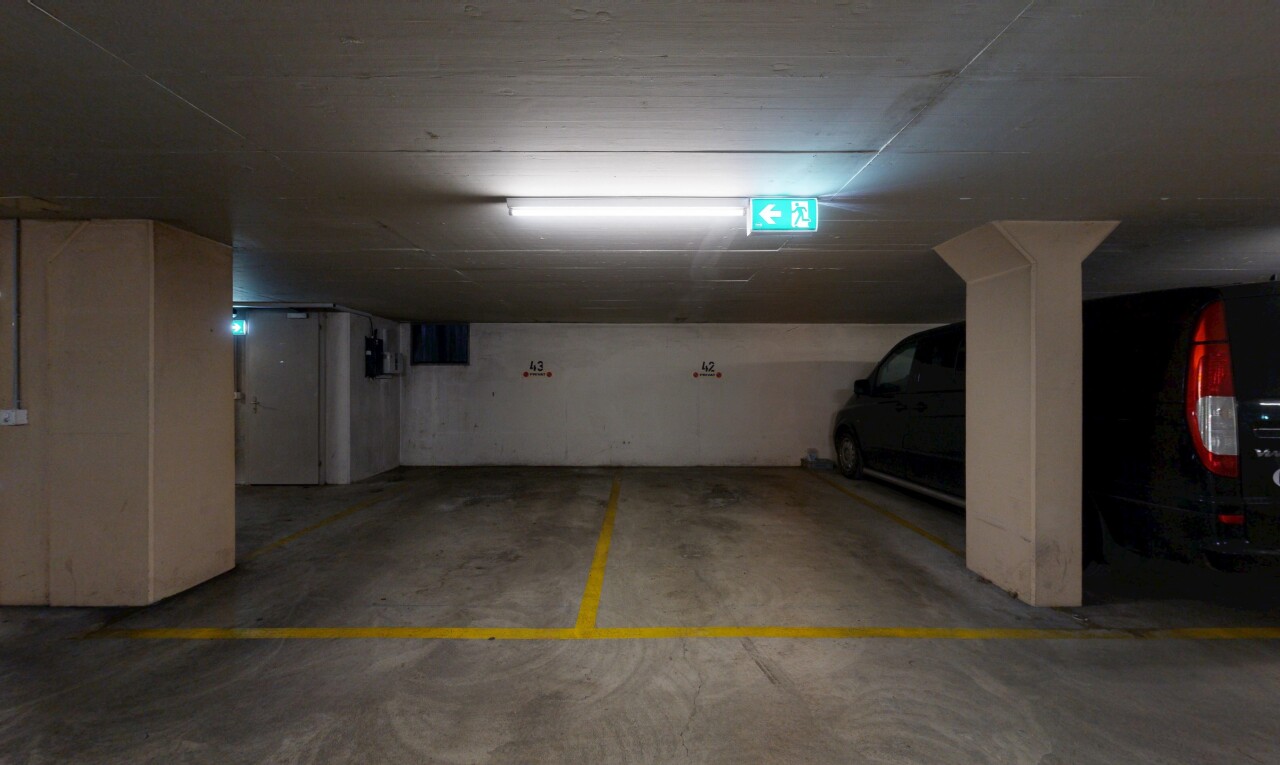 parken mit parkgarage und inside community