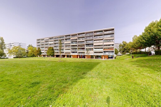 außenansicht mit apartment complex view und blick auf wohnanlage