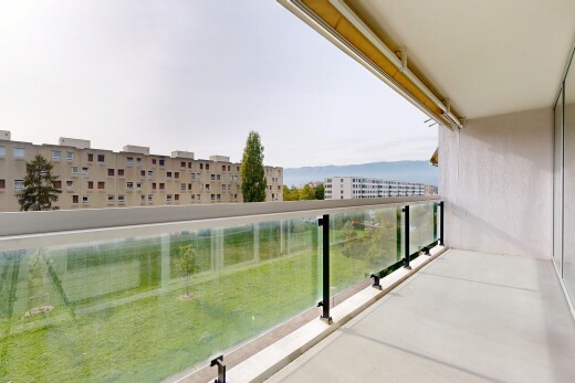 balcon avec overcast, balcon, from property, et apartment complex view