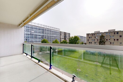 balkon mit balkon, overcast, from property, und apartment complex view