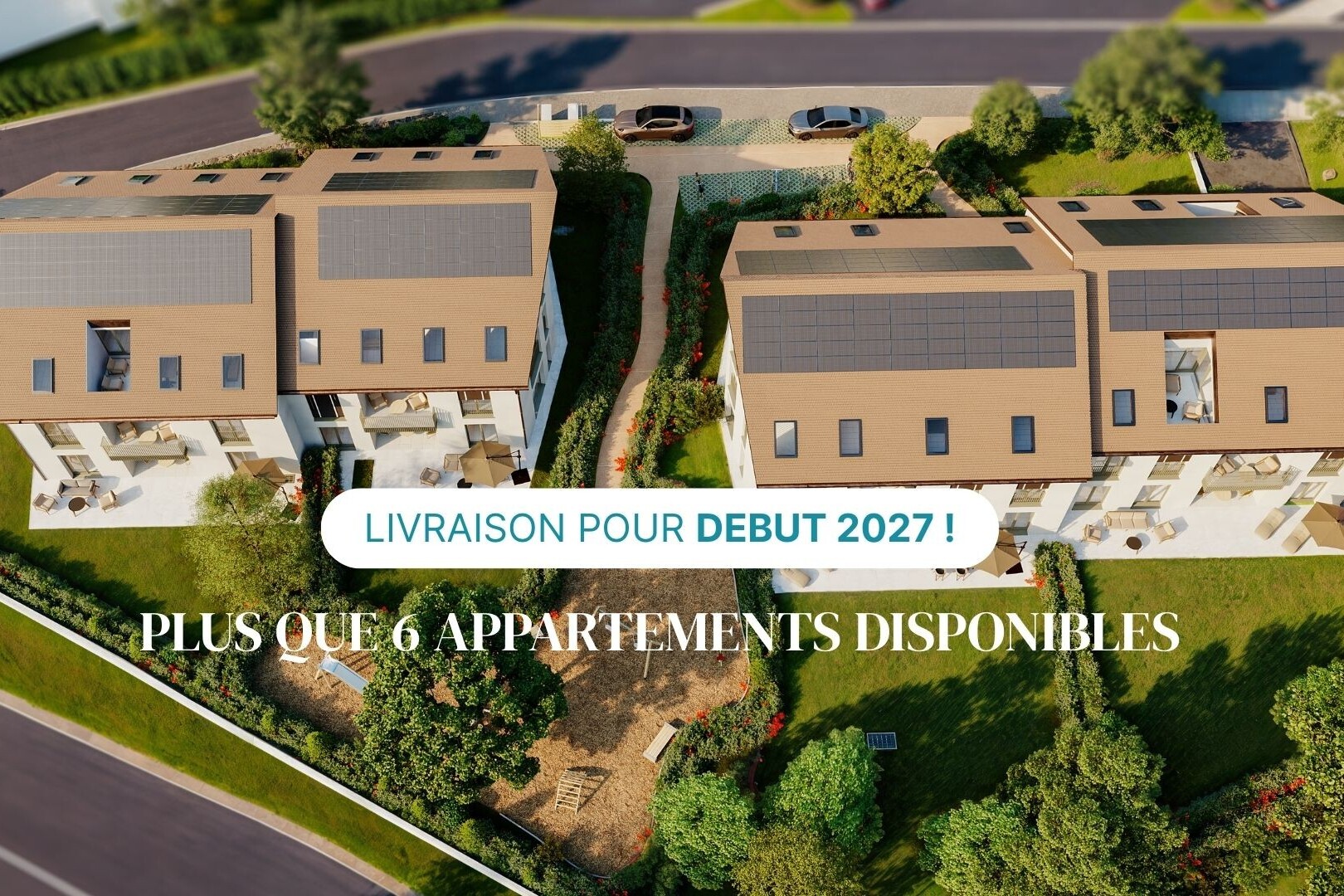 außenansicht mit aerial view und rendered