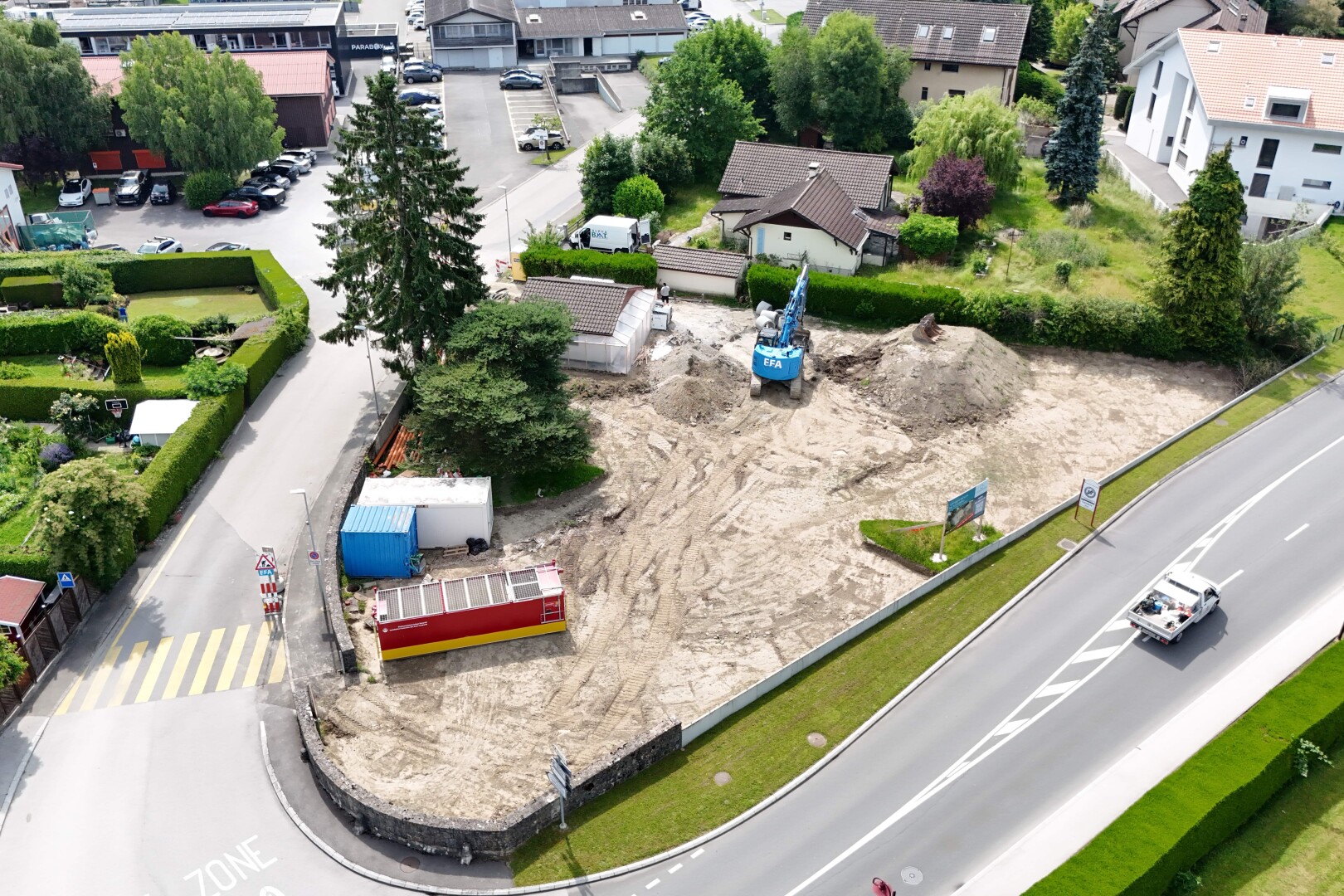 garten mit aerial view, residential view, und wohngebietblick