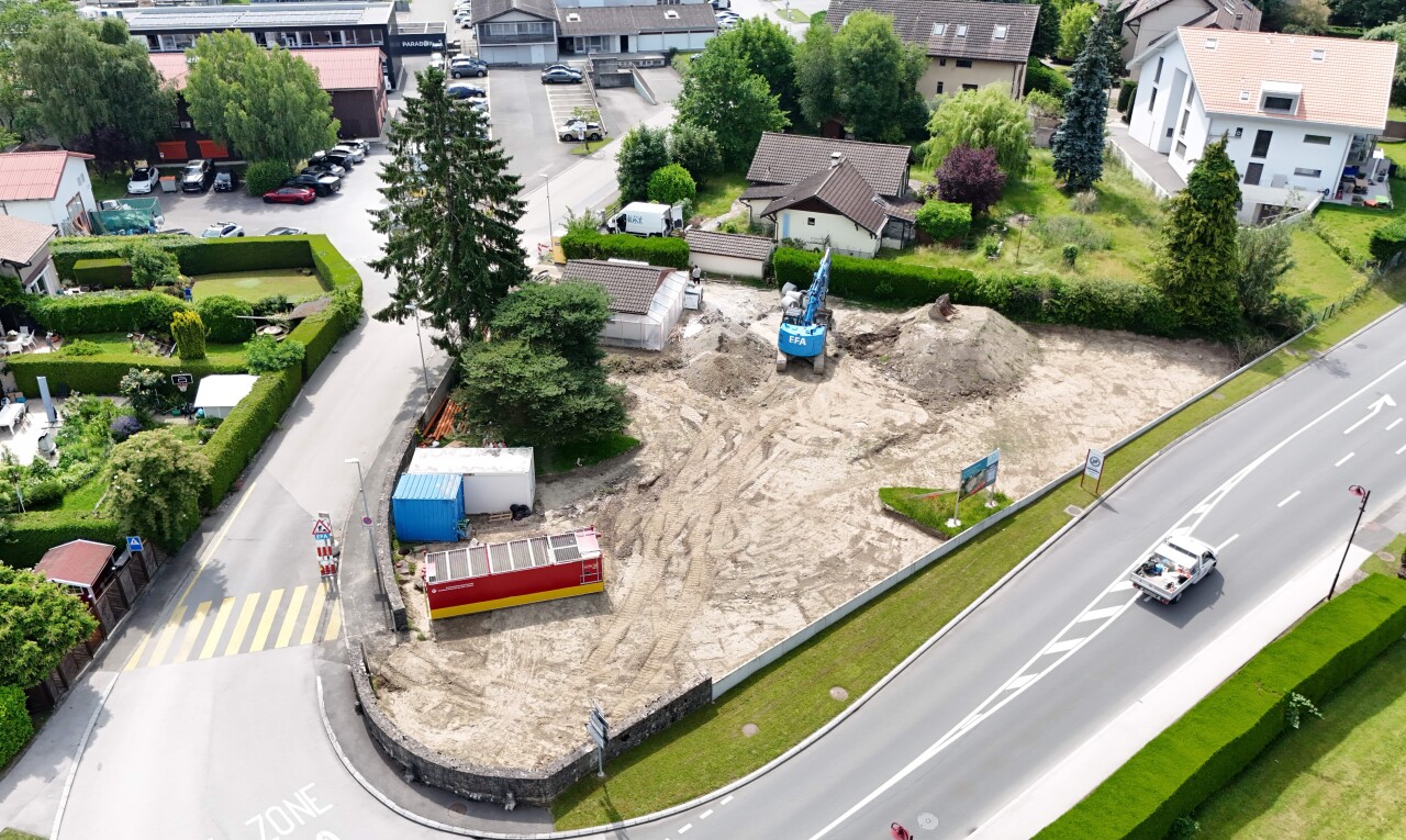 garten mit aerial view, residential view, und wohngebietblick
