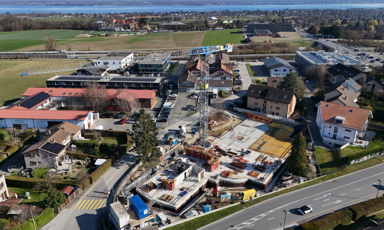 aerial overview of property's location