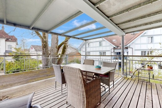 terrasse avec terrasse, from property, coin repas extérieur, day time, et residential view