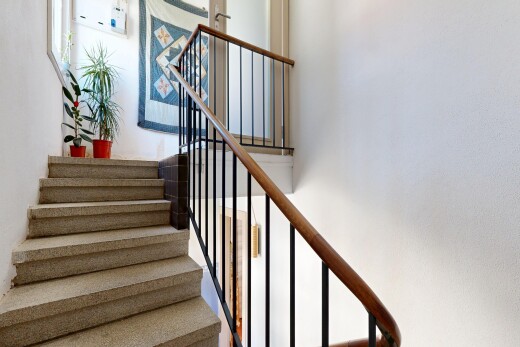 treppe mit treppen, gipskartonwand, und drywall