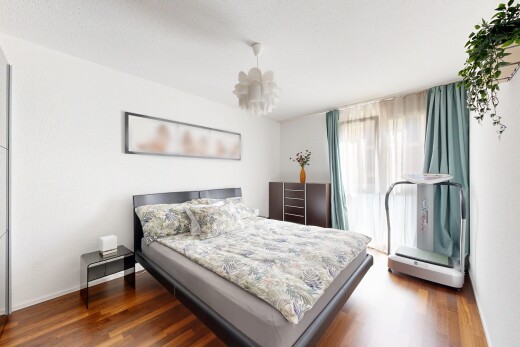 room with dark wood-style floors