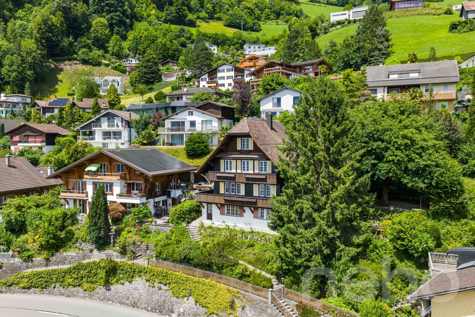 façade avec vue sur les bois et woods view
