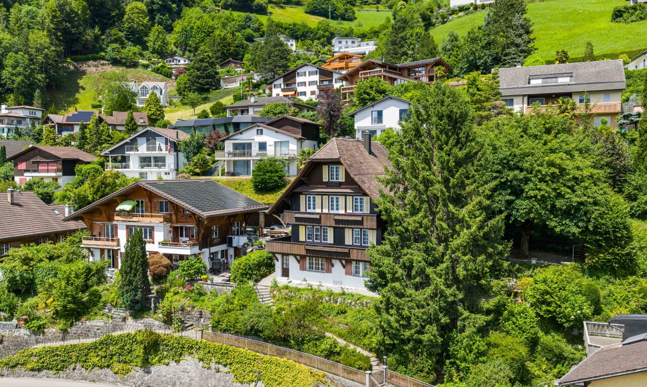 façade avec vue sur les bois et woods view