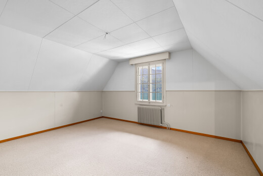 pièce vide avec lumière naturelle, natural light, plafond cathédrale, cathedral ceiling, et plafond voûté