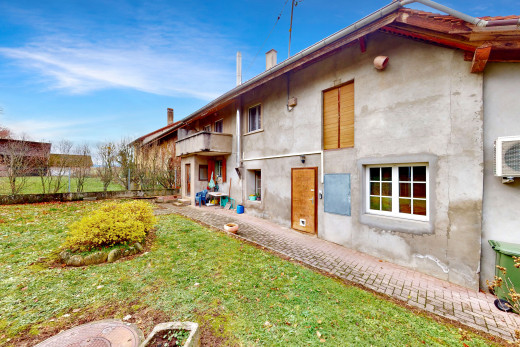 façade avec pelouse
