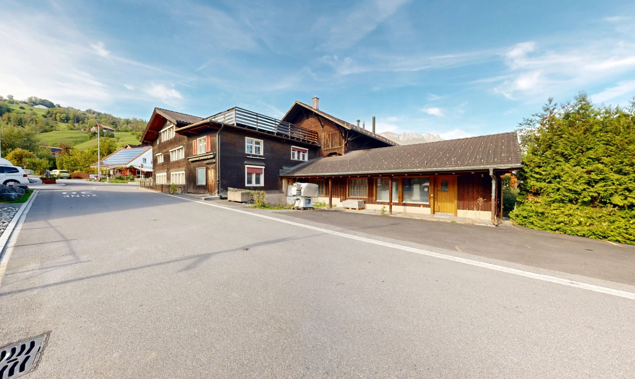 außenansicht mit day time und from community