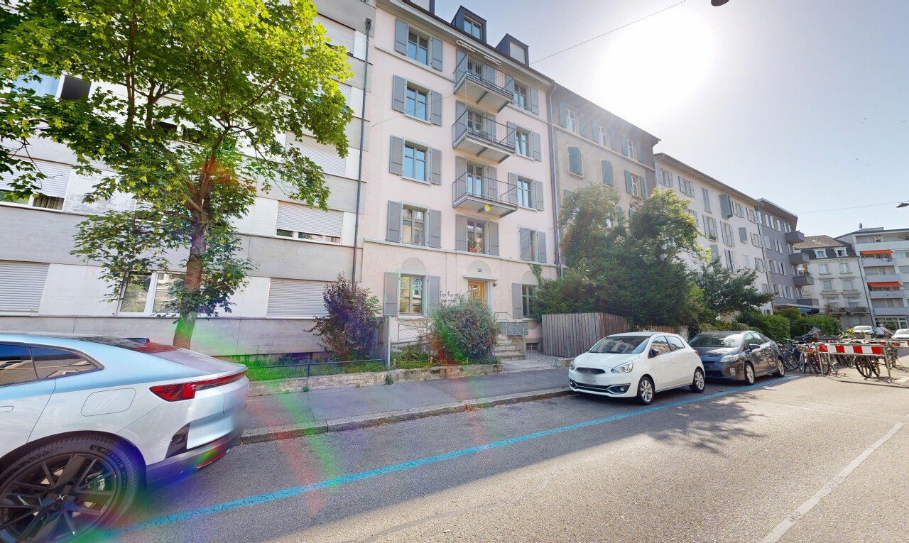 außenansicht mit apartment complex view und blick auf wohnanlage