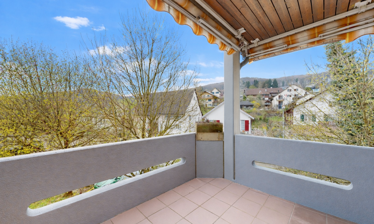 terrace with a balcony