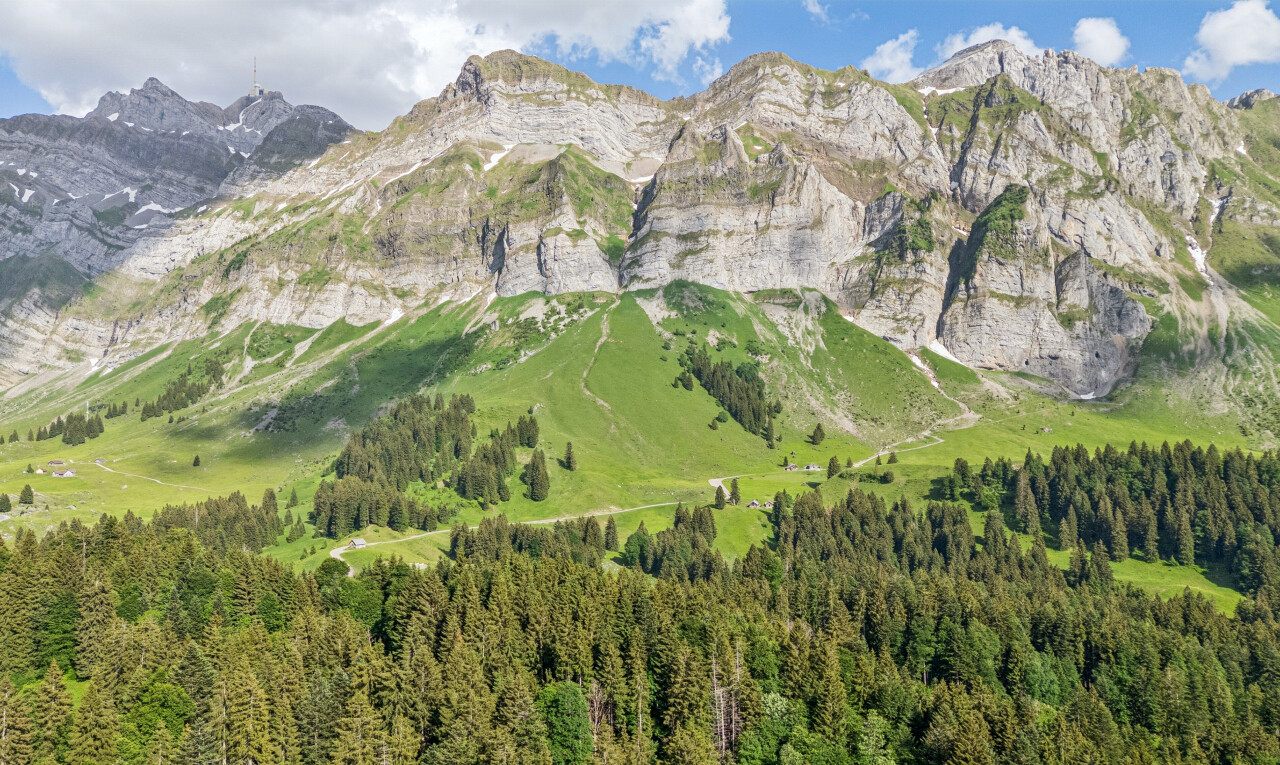 blick auf die berge mit mountain view, blick auf die berge, und aerial view