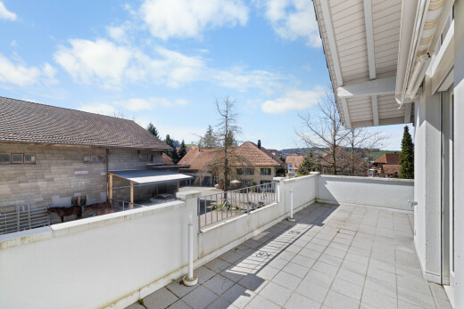 terrasse mit day time, from property, residential view, wohngebietblick, und terrasse