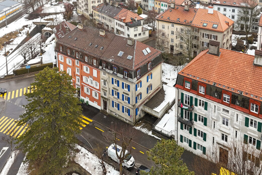außenansicht mit snow