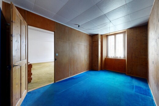 leerer raum mit teppich, carpet, inside property, natürliches licht, und natural light