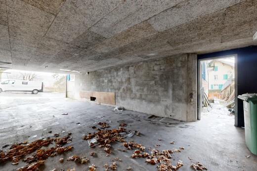 leerer raum mit inside property, betonmauer, und concrete wall