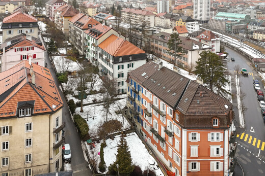 außenansicht mit stadtblick und city view