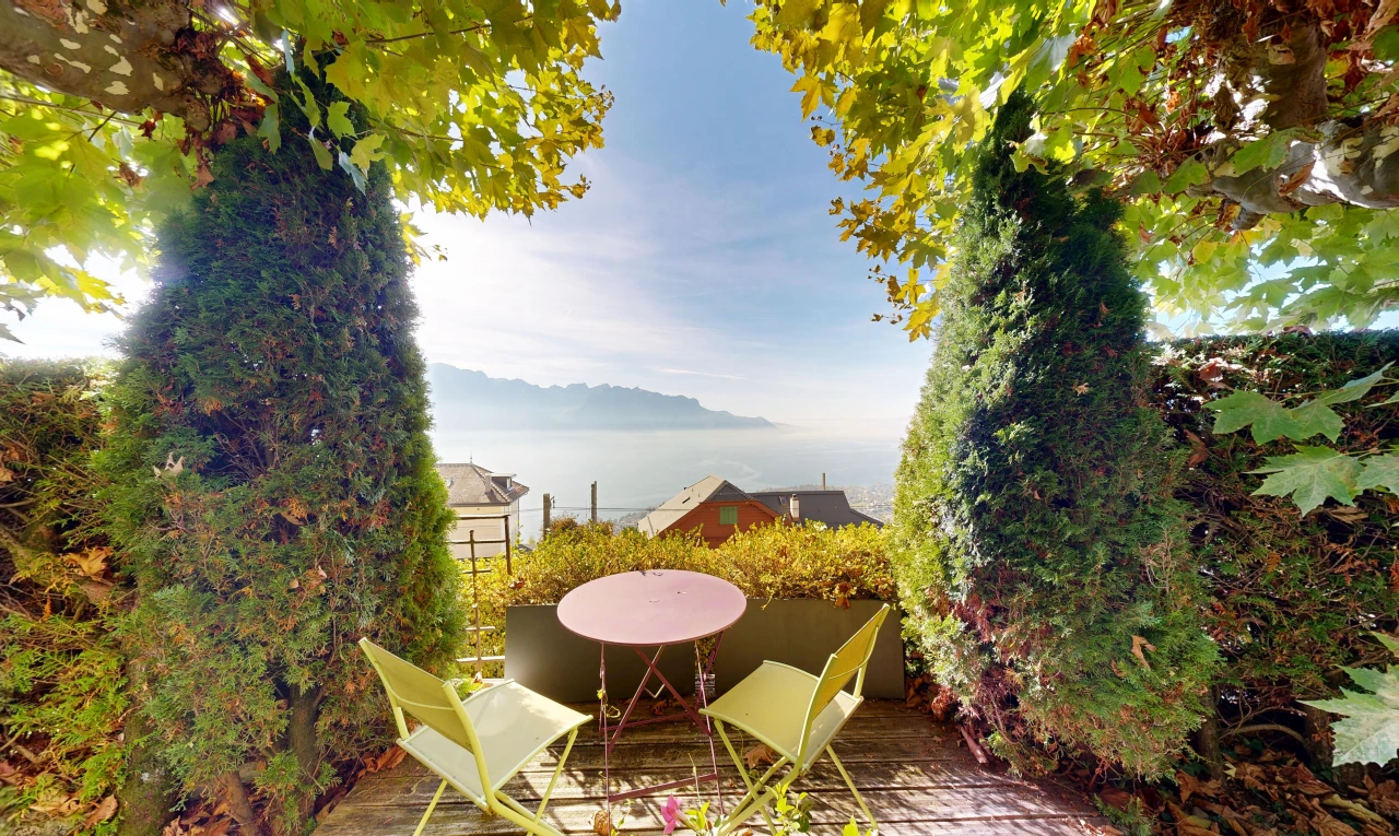jardin avec from property, terrasse, et day time