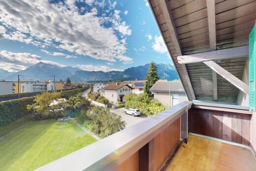 balkon mit balkon, from property, mountain view, blick auf die berge, und day time