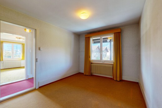 leerer raum mit natürliches licht, natural light, kühler, teppich, und carpet