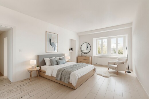 chambre avec inside property, natural light, lumière naturelle, drywall, et cloison sèche