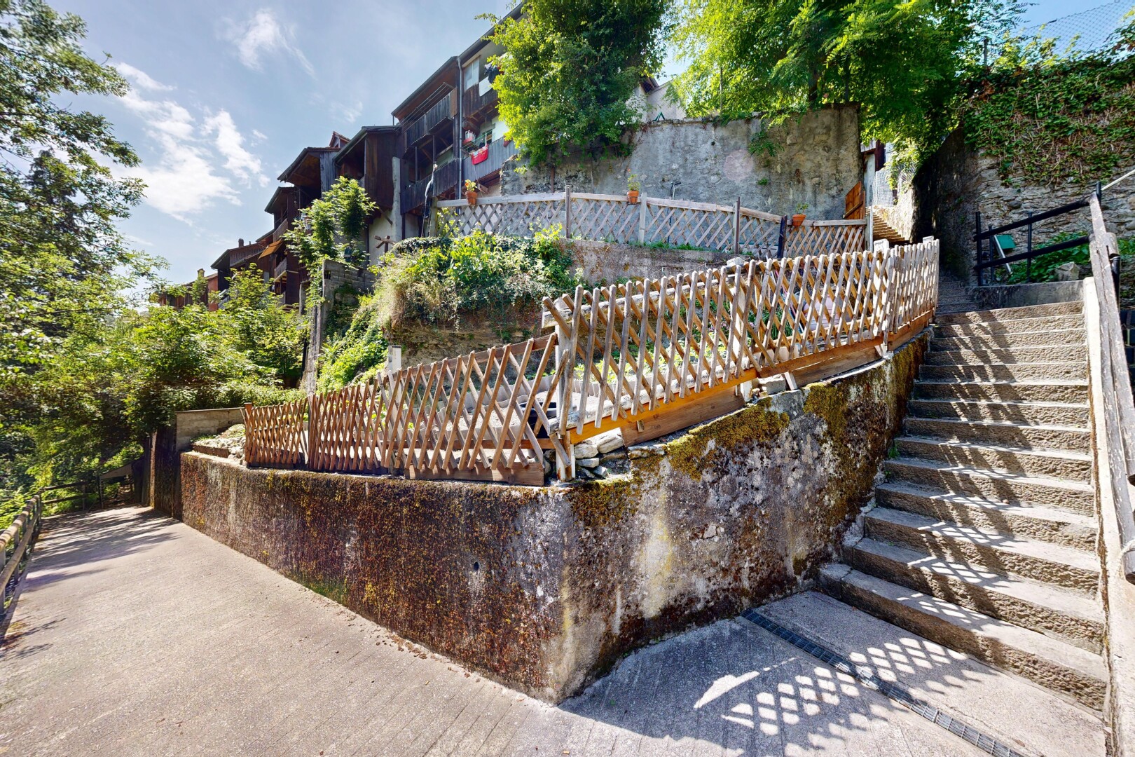 view of building exterior featuring stairway
