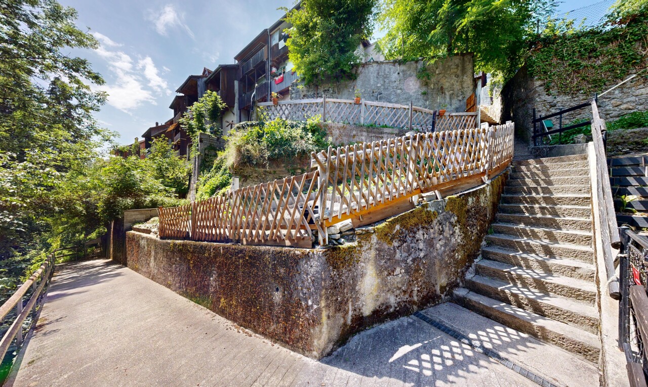 view of building exterior featuring stairway