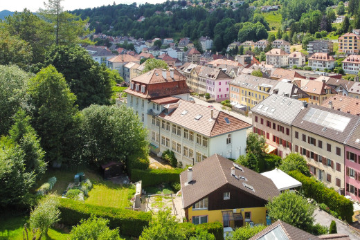 vogelansicht des eigentums