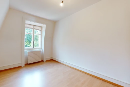 espace intérieur avec lumière naturelle, parquet, et radiateur