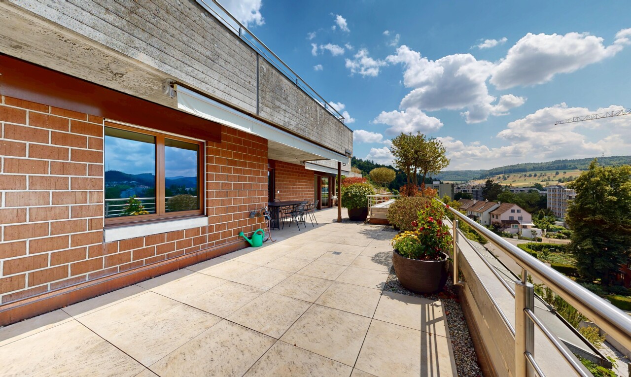 terrace with a patio