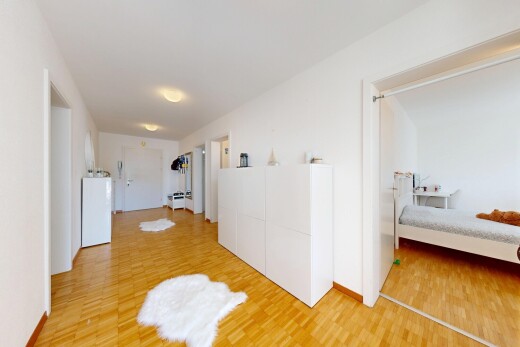 hall with light wood finished floors