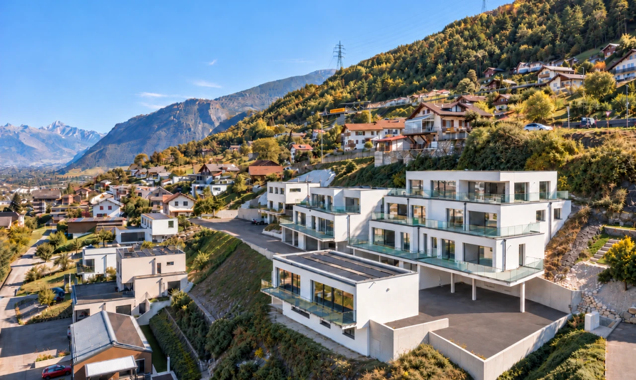 vue sur la montagne avec vue sur la montagne, mountain view, day time, vue résidentielle, et residential view