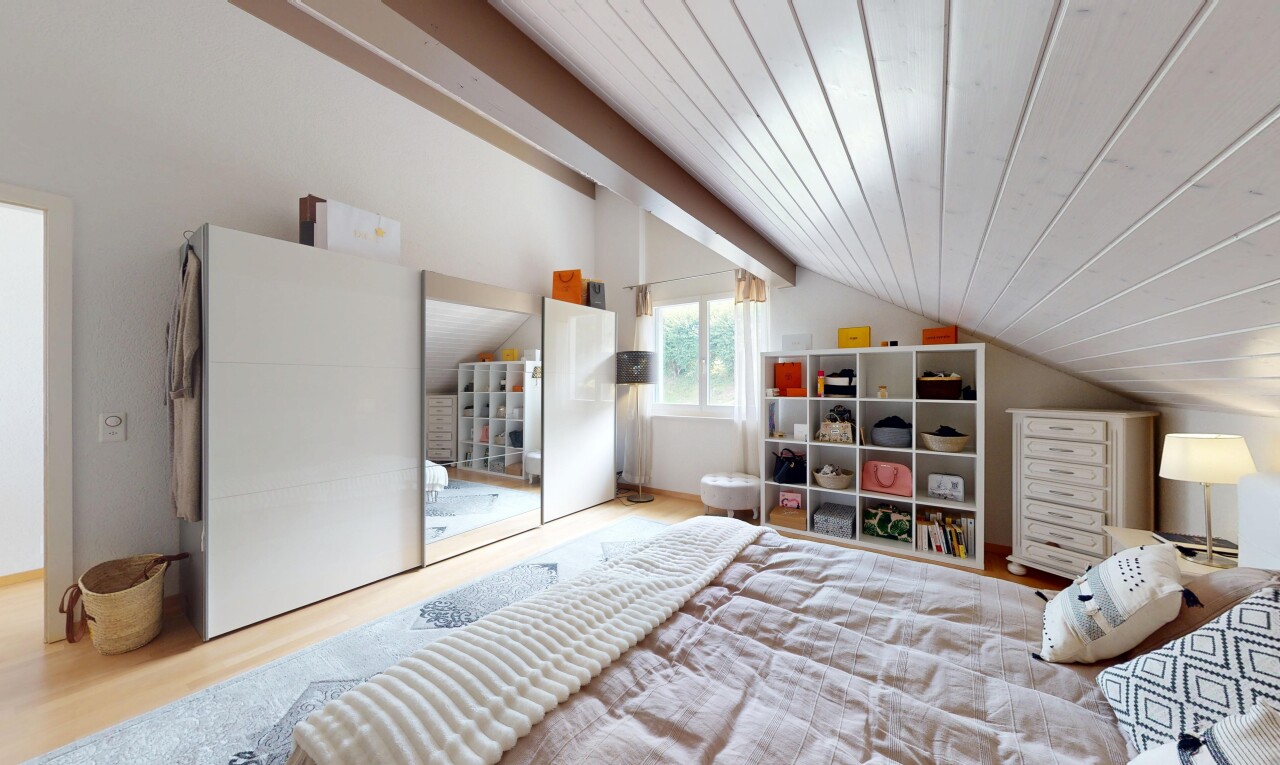 room / bedroom featuring lofted ceiling, wood finished floors, and wood ceiling