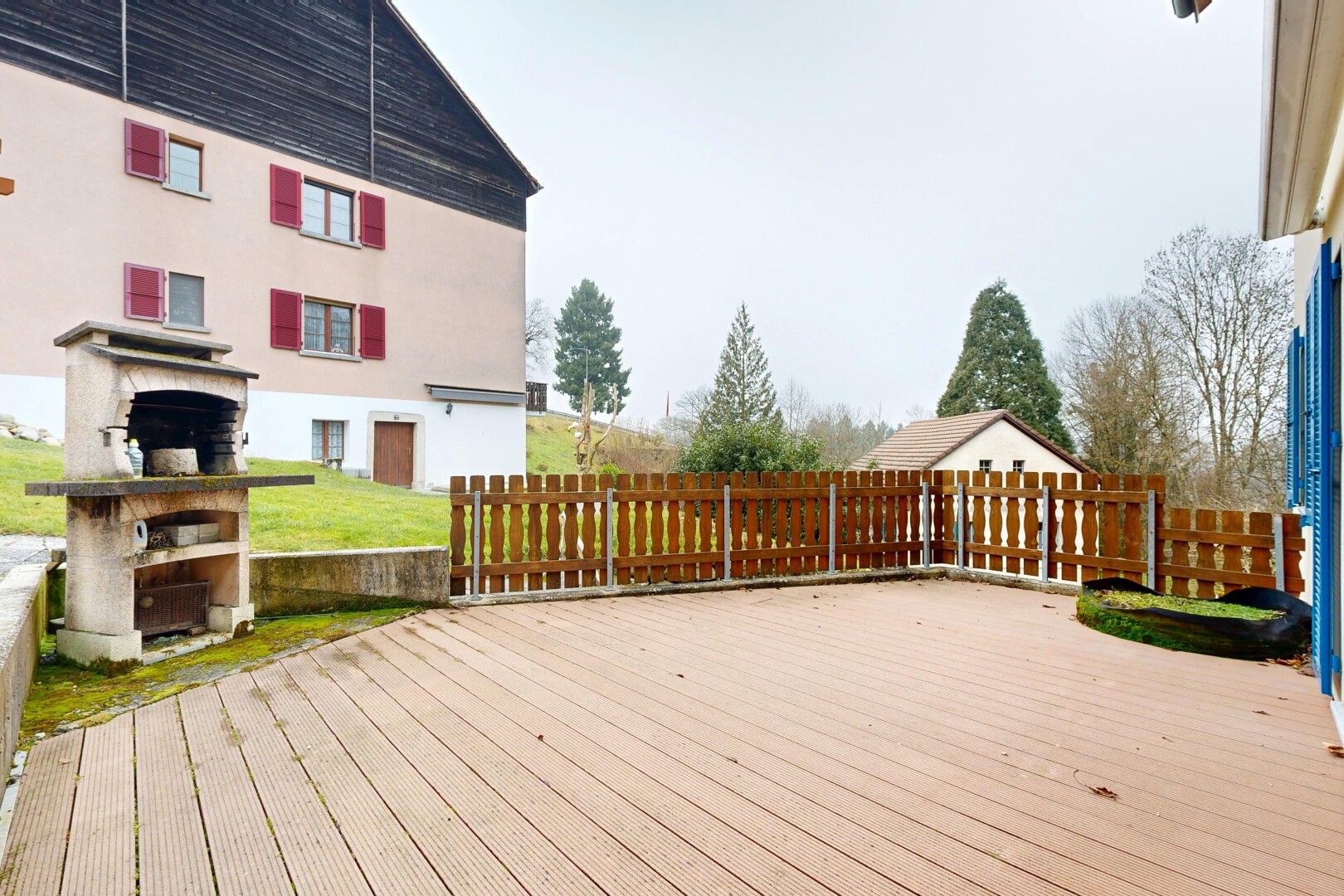 terrasse mit deck
