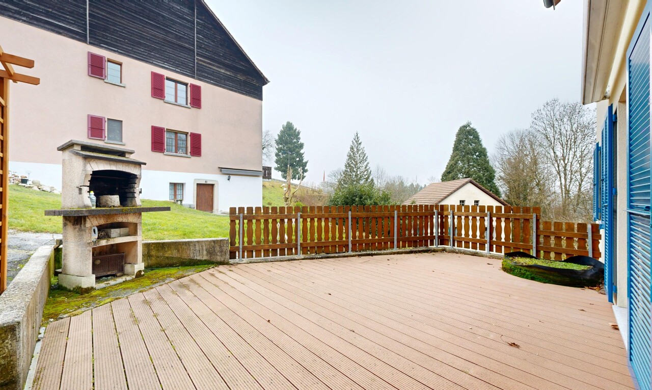 terrasse mit deck