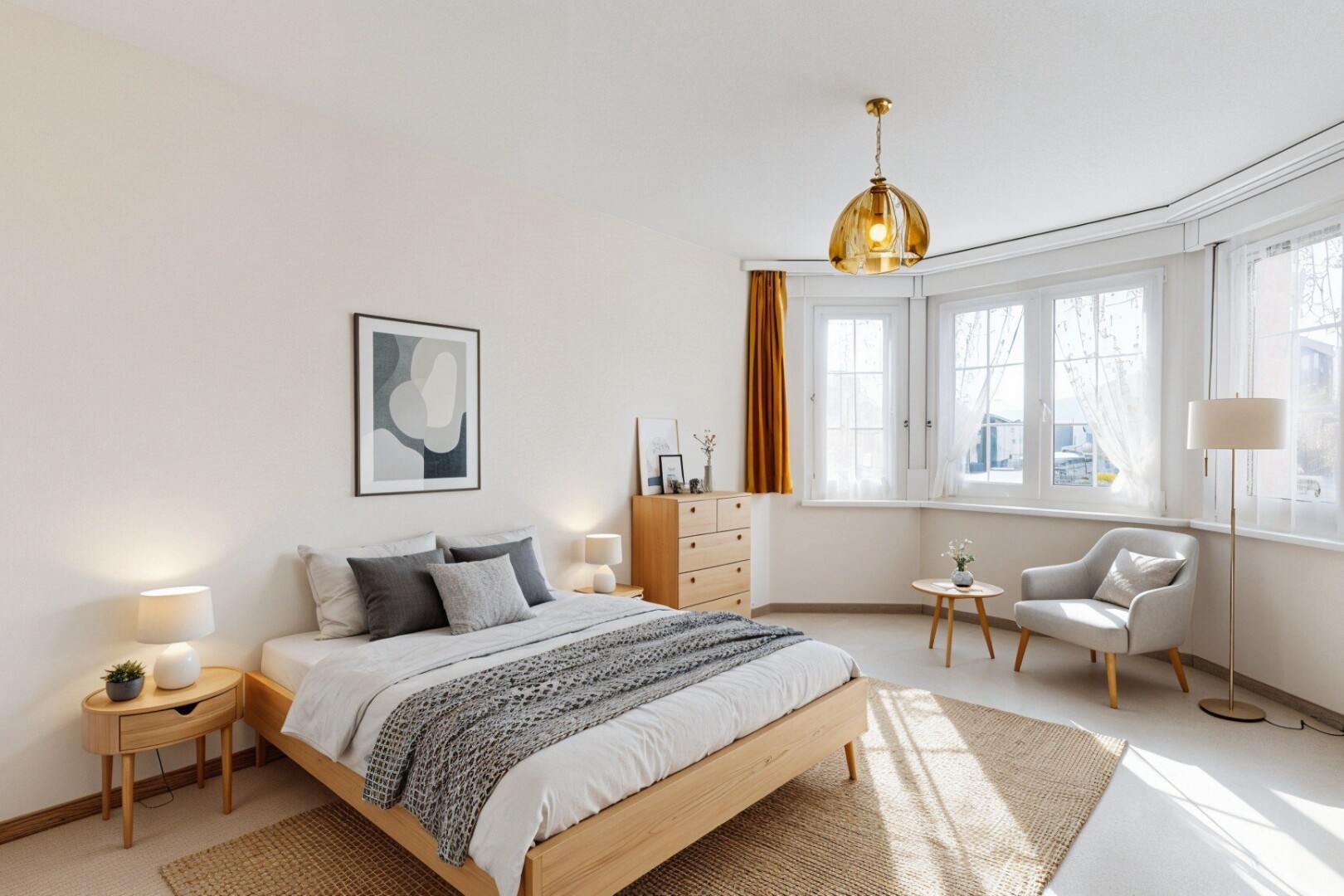 pièce vide avec carpet, moquette, natural light, lumière naturelle, et drywall