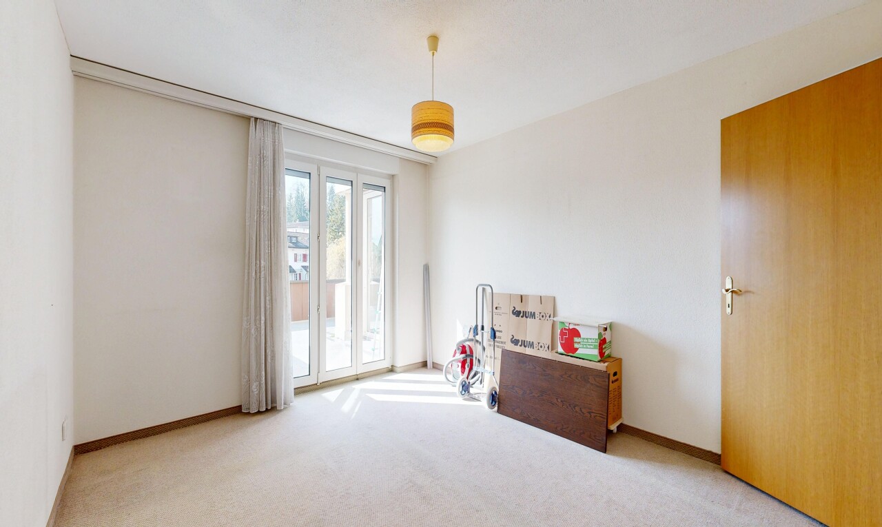 chambre avec inside property, drywall, cloison sèche, carpet, et moquette
