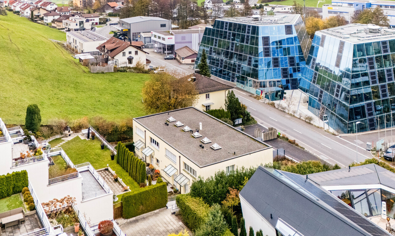 außenansicht mit wohngebietblick, residential view, und aerial view