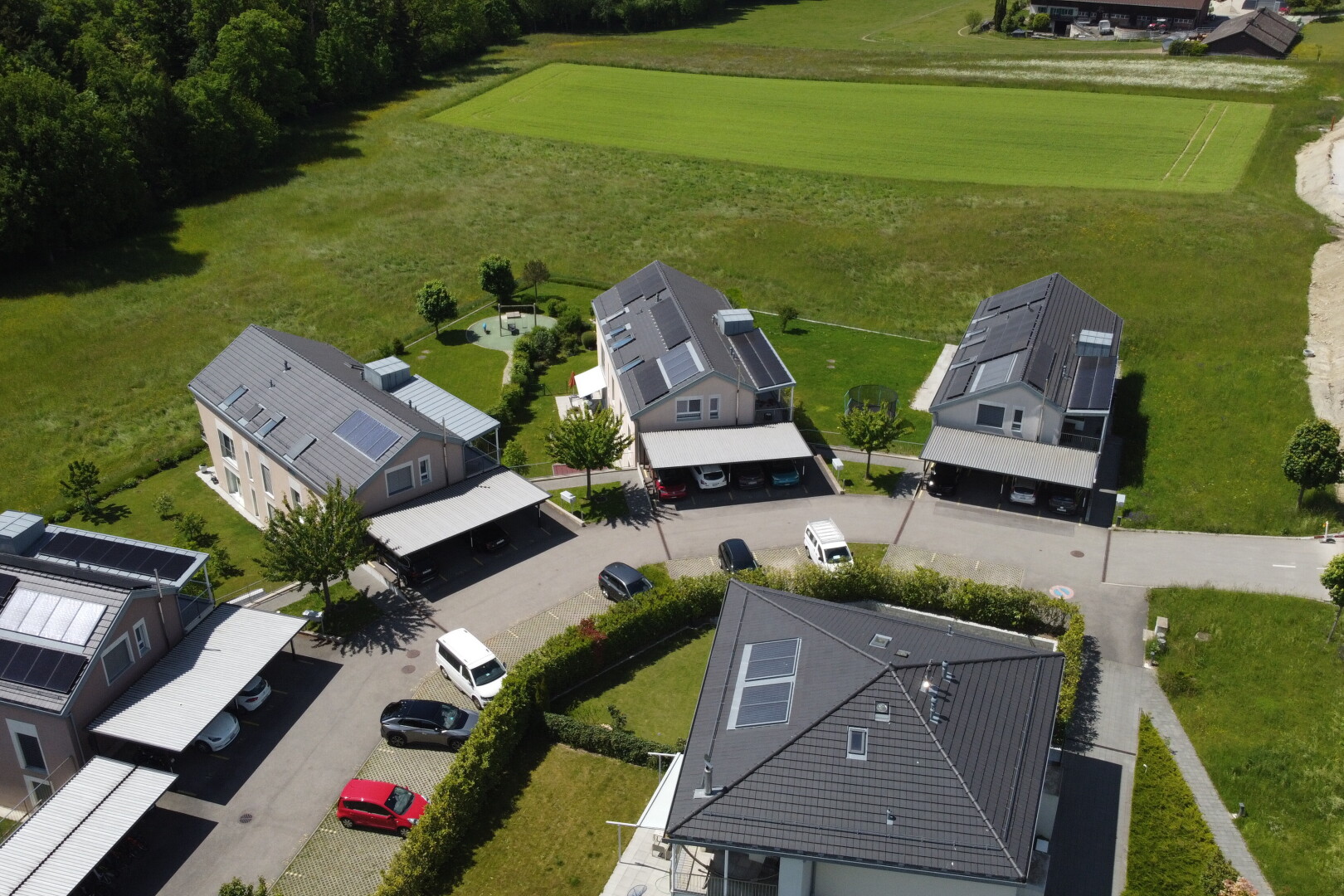 außenansicht mit residential view, wohngebietblick, und aerial view