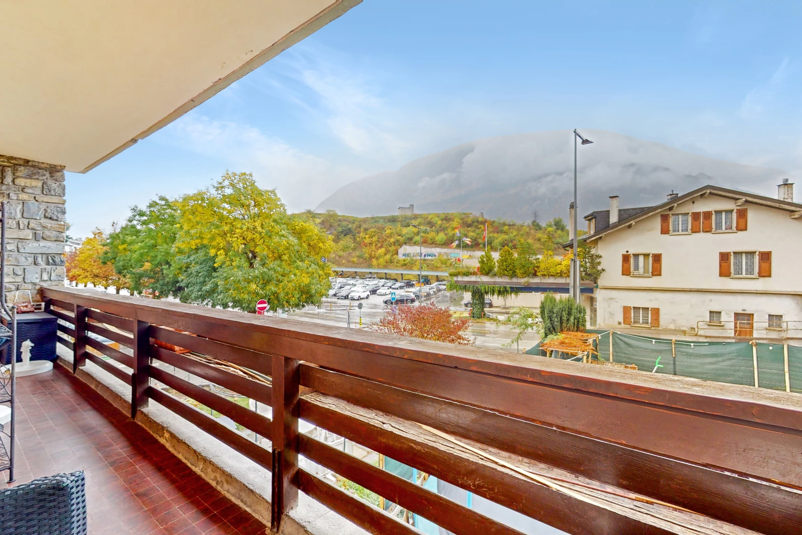 blick auf den balkon